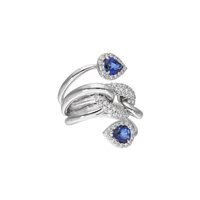 Ring Crivelli Woman ZAFFIRO in Gold Zaffiro 2.00 Ct 372-2738 ZF 2.00 - 372-2738 ZF 2.00